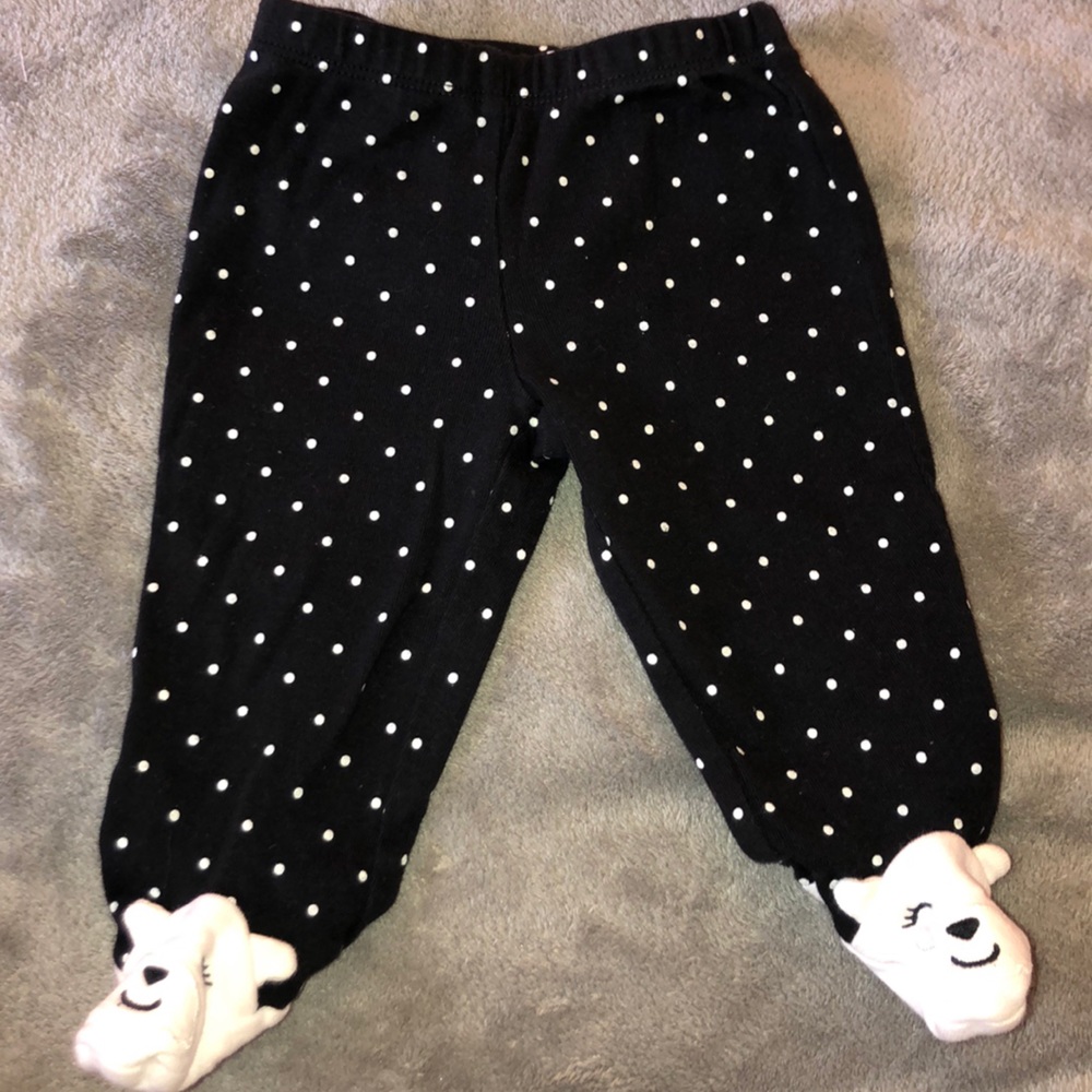3 months bottoms with feet